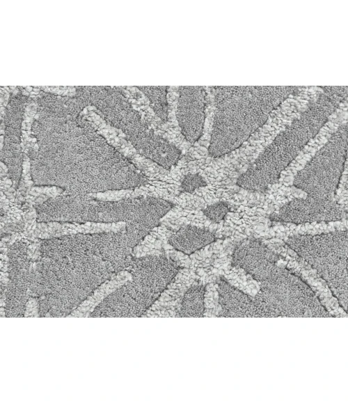 Feizy MANOA 8353F IN GRAY/SILVER 10' X 10' Round Area Rug