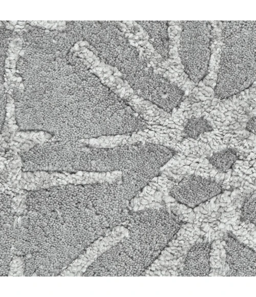 Feizy MANOA 8353F IN GRAY/SILVER 10' X 10' Round Area Rug