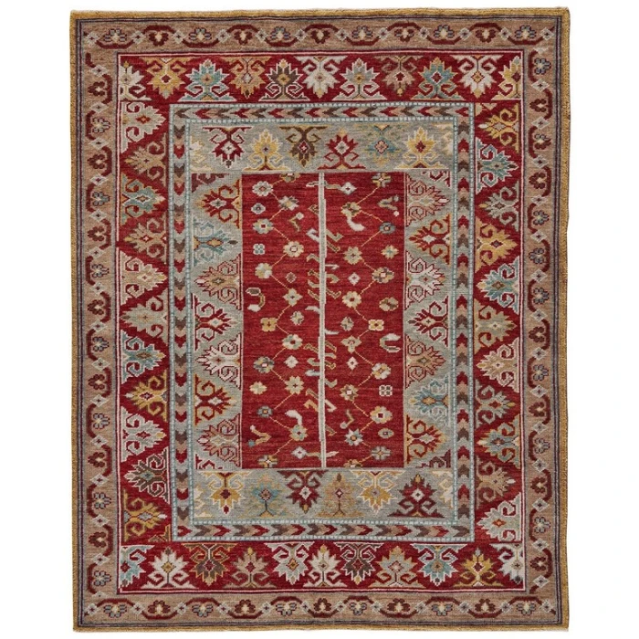 Feizy PIRAJ 6451F IN RED/RED 2' x 3' Sample Area Rug