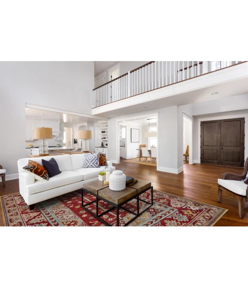 Feizy PIRAJ 6451F IN RED/RED 2' x 3' Sample Area Rug