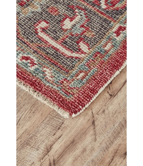 Feizy PIRAJ 6453F IN IVORY/CHARCOAL 2' x 3' Sample Area Rug