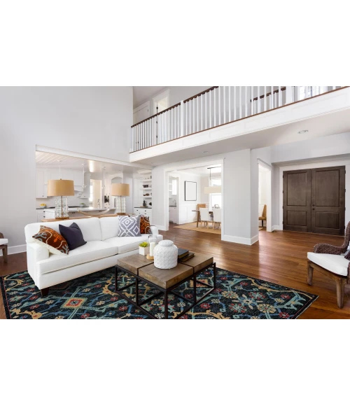 Feizy PIRAJ 6454F IN BLUE 2' x 3' Sample Area Rug