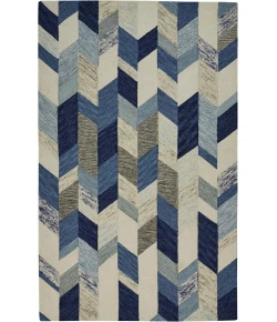 Feizy Arazad 8446F BLUE/IVORY Area Rug 8 ft. X 8 ft. Round