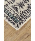 Feizy ARAZAD 8447F IN BLACK/LINE 3' 6" x 5' 6" Area Rug