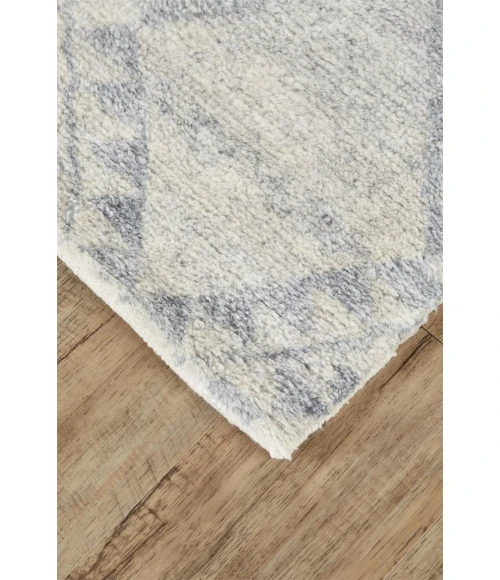 Feizy ABYTHA 6458F IN ICE 2' x 3' Sample Area Rug