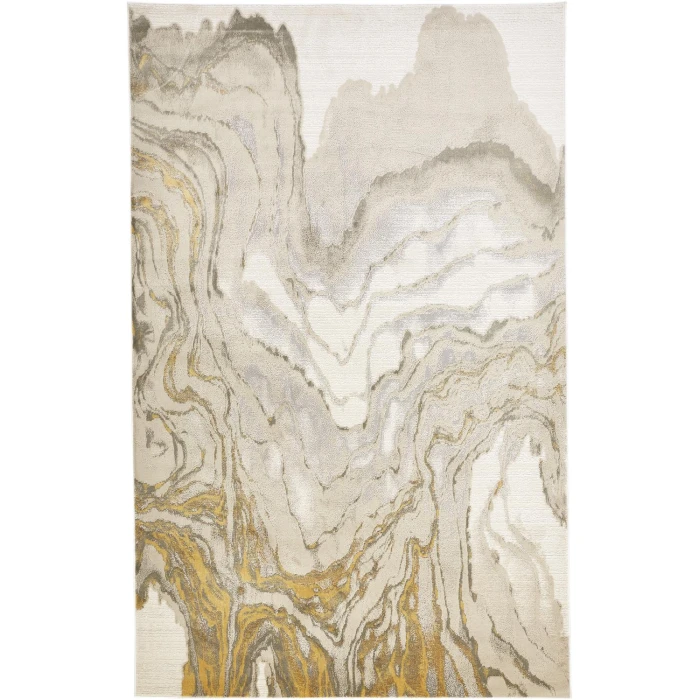 Feizy WALDOR 3602F IN IVORY 1' 8" X 2' 10" Sample Area Rug