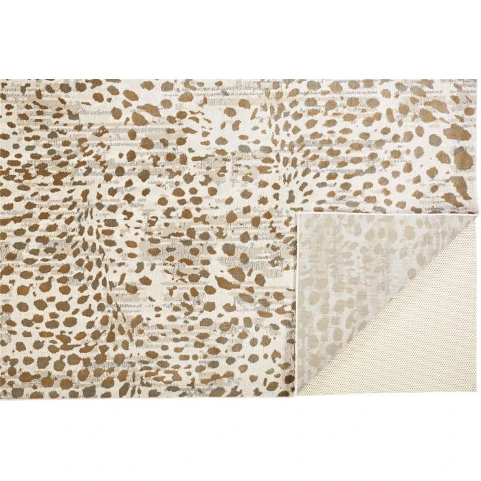 Feizy WALDOR 3837F IN BEIGE 1' 8" X 2' 10" Sample Area Rug