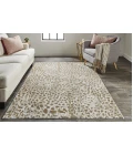 Feizy WALDOR 3837F IN BEIGE 2' 10" X 7' 10" Runner Area Rug