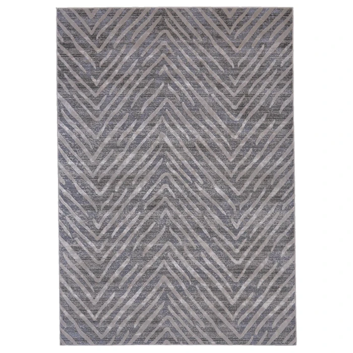 Feizy WALDOR 3968F IN GRAY 2' 10" X 7' 10" Runner Area Rug