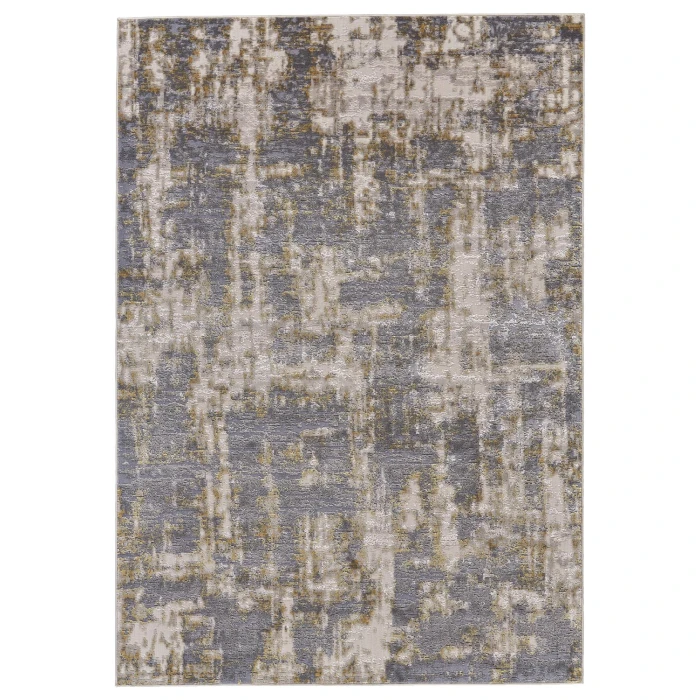 Feizy WALDOR 3969F IN GOLD/STERLING 2' 10" X 7' 10" Runner Area Rug