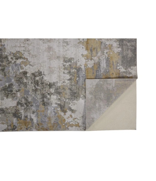 Feizy WALDOR 3970F IN GOLD/BIRCH 2' 10" X 7' 10" Runner Area Rug