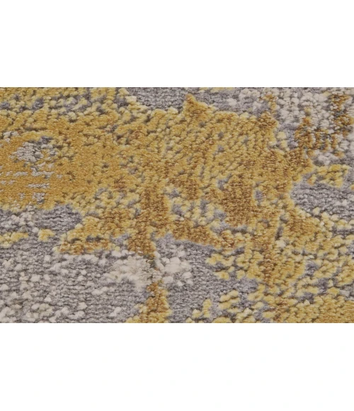 Feizy WALDOR 3970F IN GOLD/BIRCH 2' 10" X 7' 10" Runner Area Rug