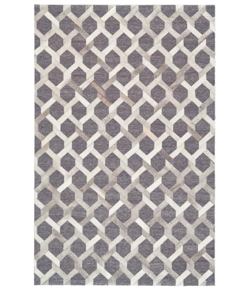 Feizy FANNIN 0752F IN GRAY/ASPHALT 5' x 8' Area Rug