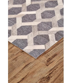 Feizy Fannin 0752F GRAY/ASPHALT Area Rug 5 ft. X 8 ft. Rectangle