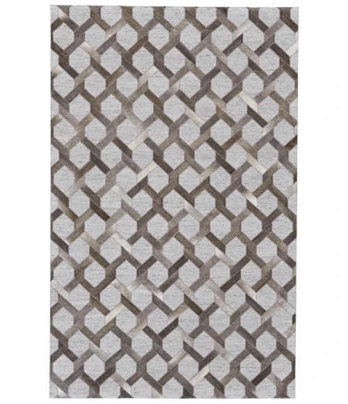 Feizy FANNIN 0752F IN STEEL/STORM 5' x 8' Area Rug