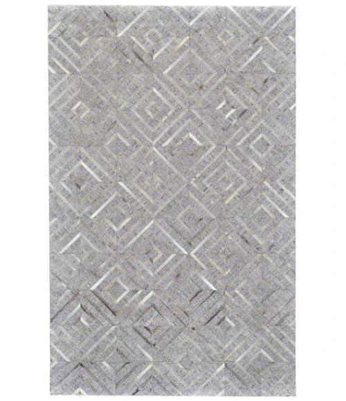 Feizy FANNIN 0754F IN BISQUE/STORM 5' x 8' Area Rug