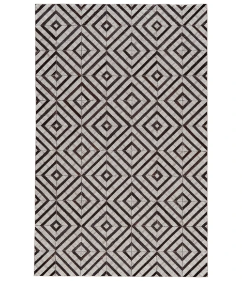 Feizy FANNIN 0754F IN ONYX/GARGOYLE 2' x 3' Sample Area Rug