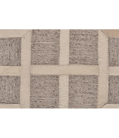 Feizy FANNIN 0756F IN IVORY/BURLYWOOD 5' x 8' Area Rug