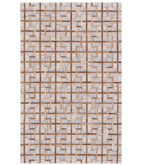 Feizy FANNIN 0756F IN SUDAN/SLATE 5' x 8' Area Rug