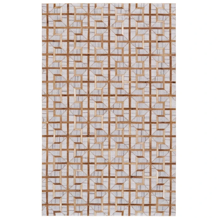 Feizy FANNIN 0756F IN SUDAN/SLATE 5' x 8' Area Rug