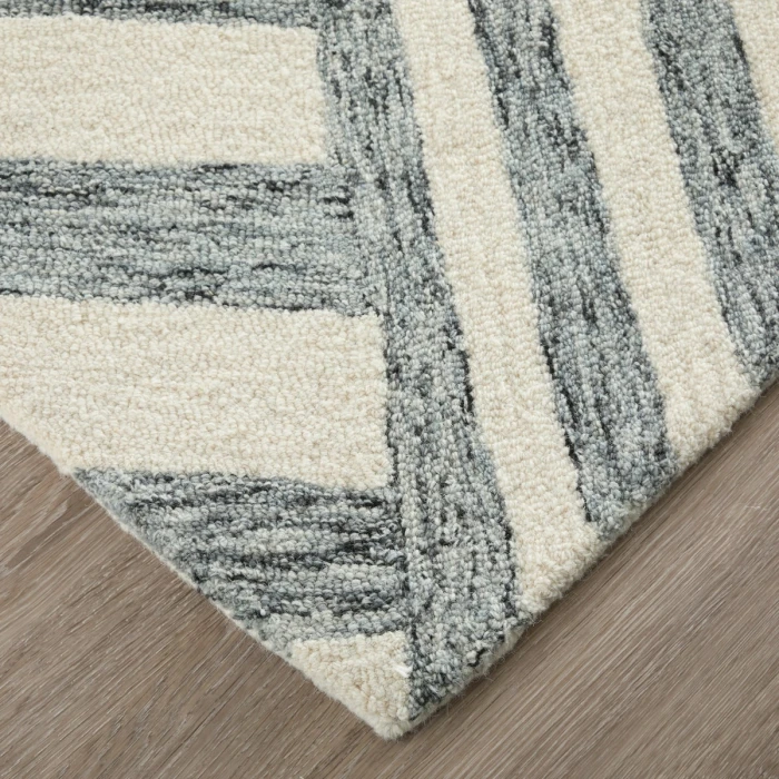 Feizy Wallace Gray/Ivory WAL8A42F 12 ft. X 15 ft. Rect. Rug