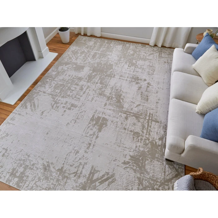 Feizy Prasad IVORY/BEIGE 67039NAF 8 ft. X 11 ft. Rectangle Rug