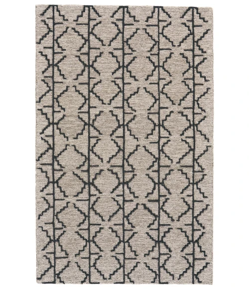 Feizy ENZO 8732F IN CHARCOAL/GRAY 5' x 8' Area Rug