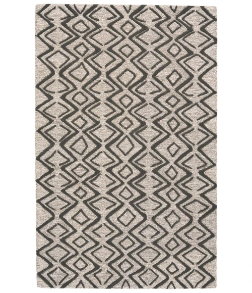 Feizy ENZO 8733F IN CHARCOAL/TAUPE 3' 6" x 5' 6" Area Rug