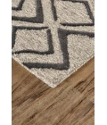 Feizy ENZO 8733F IN CHARCOAL/TAUPE 3' 6" x 5' 6" Area Rug