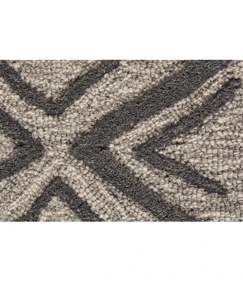 Feizy ENZO 8733F IN CHARCOAL/TAUPE 3' 6" x 5' 6" Area Rug