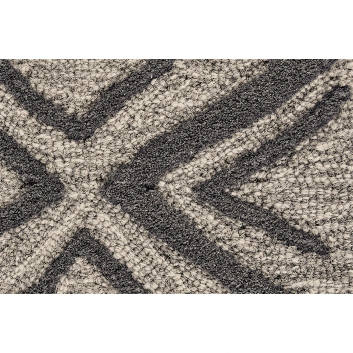 Feizy ENZO 8733F IN CHARCOAL/TAUPE 3' 6" x 5' 6" Area Rug