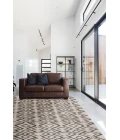 Feizy ENZO 8733F IN CHARCOAL/TAUPE 3' 6" x 5' 6" Area Rug