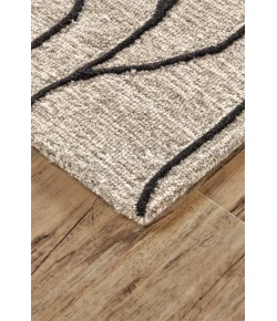 Feizy Enzo 8734F BLACK/TAUPE Area Rug 2 ft. X 3 ft.