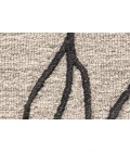 Feizy ENZO 8734F IN BLACK/TAUPE 2' x 3' Sample Area Rug