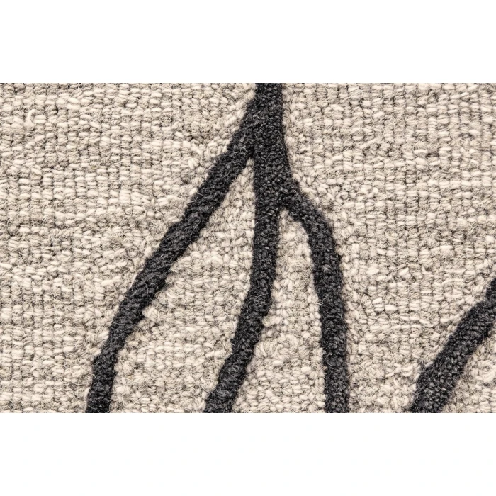 Feizy ENZO 8734F IN BLACK/TAUPE 3' 6" x 5' 6" Area Rug