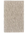 Feizy ENZO 8734F IN IVORY/GRAY 2' 6" x 8' Runner Area Rug