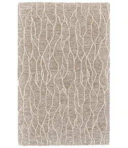 Feizy Enzo 8734F IVORY/GRAY Area Rug 2 ft. 6 X 8 ft. Rectangle