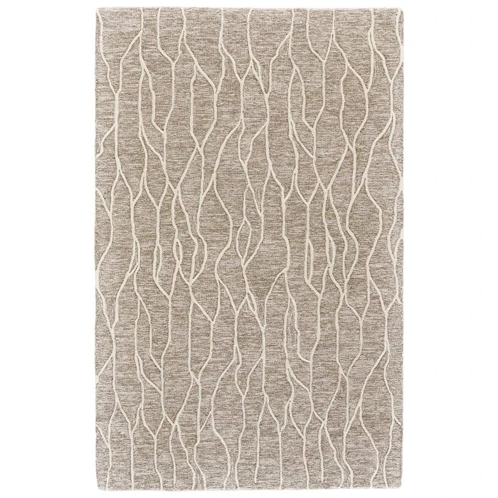 Feizy ENZO 8734F IN IVORY/GRAY 8' X 11' Area Rug