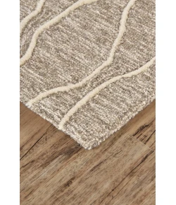 Feizy Enzo 8734F IVORY/GRAY Area Rug 2 ft. 6 X 8 ft. Rectangle