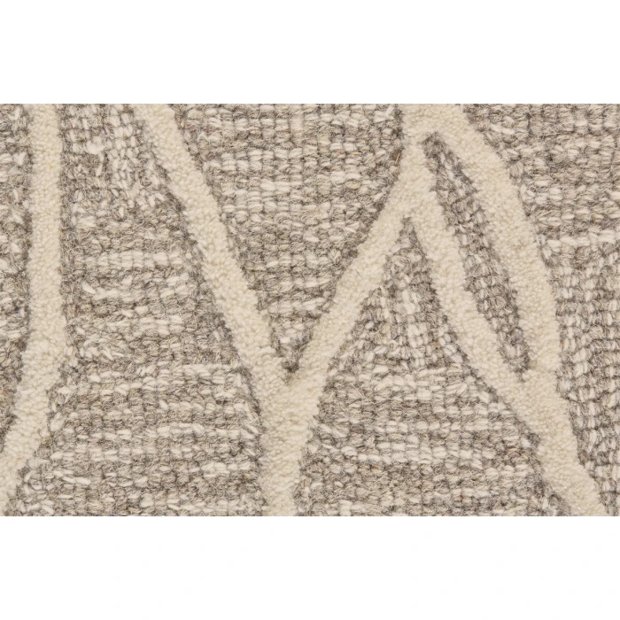 Feizy ENZO 8734F IN IVORY/GRAY 8' X 11' Area Rug