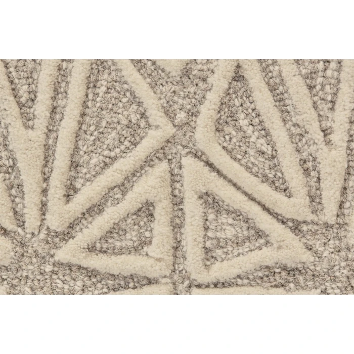 Feizy ENZO 8735F IN IVORY/TAUPE 2' 6" x 8' Runner Area Rug