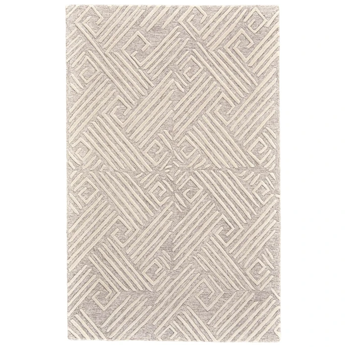 Feizy ENZO 8737F IN IVORY/NATURAL 3' 6" x 5' 6" Area Rug