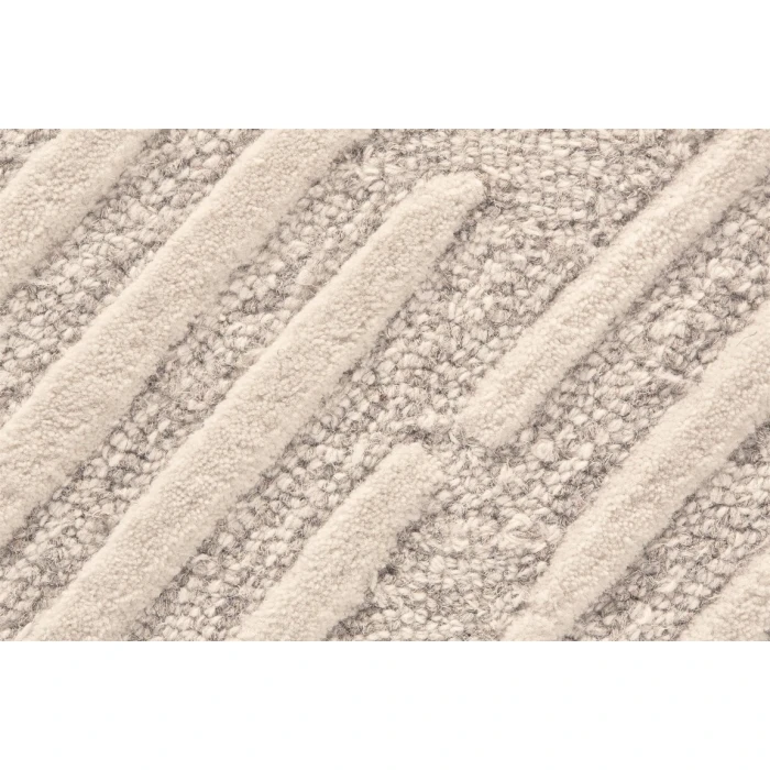 Feizy ENZO 8737F IN IVORY/NATURAL 3' 6" x 5' 6" Area Rug