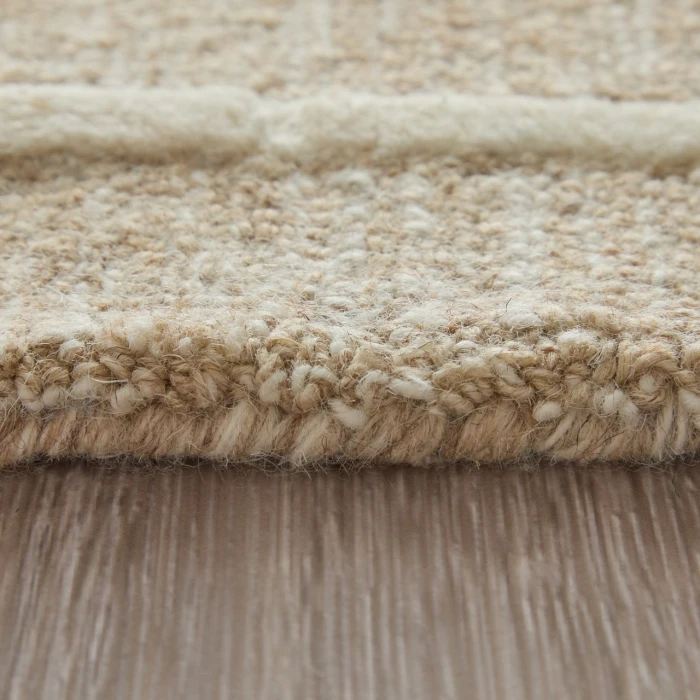 Feizy Fenner Taupe/Ivory T10T8003 2ft.6in. x 8ft. Rect. Rug