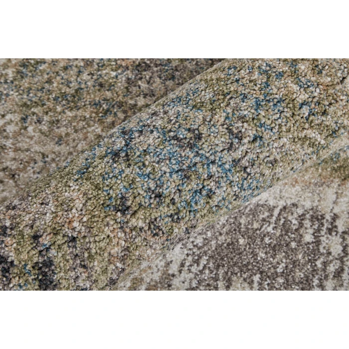 Feizy Skyview Gray/Taupe/Ivory SKV39Q9F 6 ft. 7 in. X 9 ft. 6 in. Rect. Rug