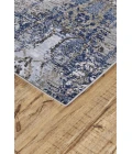 Feizy GASPAR 3834F IN LIGHT BLUE/STERLING 5' 2" X 7' 2" Area Rug