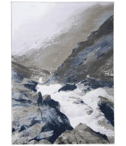 Feizy Gaspar 3838F GRAY/WHITE Area Rug 2 ft. 10 X 8 ft. Rectangle