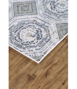 Feizy Marigold 3829F WHITE/STERLING Area Rug 10 ft. 4 X 13 ft. 6 Rectangle