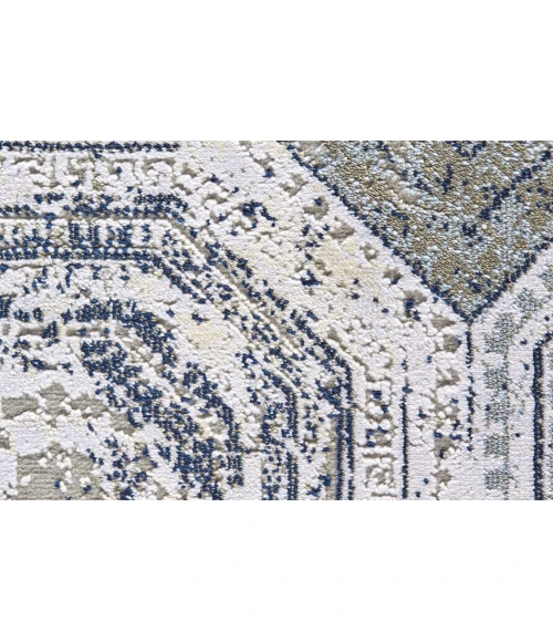 Feizy MARIGOLD 3829F IN WHITE/STERLING 10' 4" X 13' 6" Area Rug