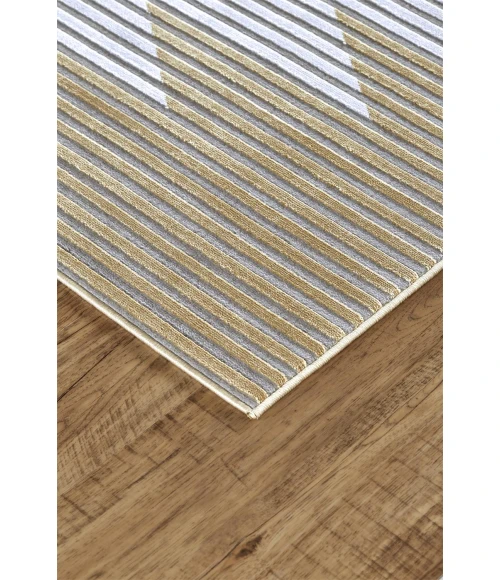 Feizy MARIGOLD 3830F IN GRAY/GOLD 10' 4" X 13' 6" Area Rug